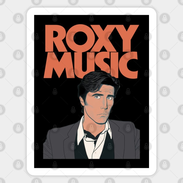 Bryan Ferry • Original Retro Fan Artwork Magnet by unknown_pleasures